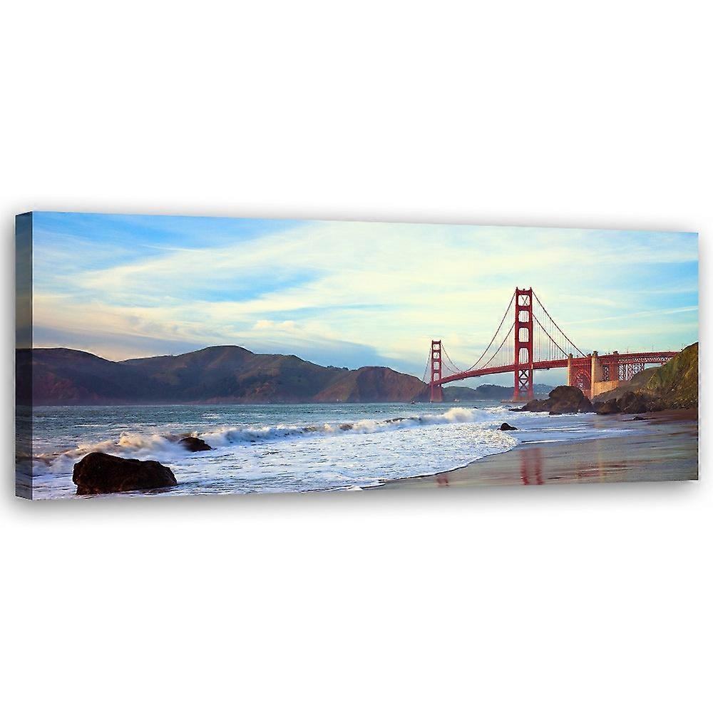 Impression sur toile, Golden Gate Bridge - 120x40