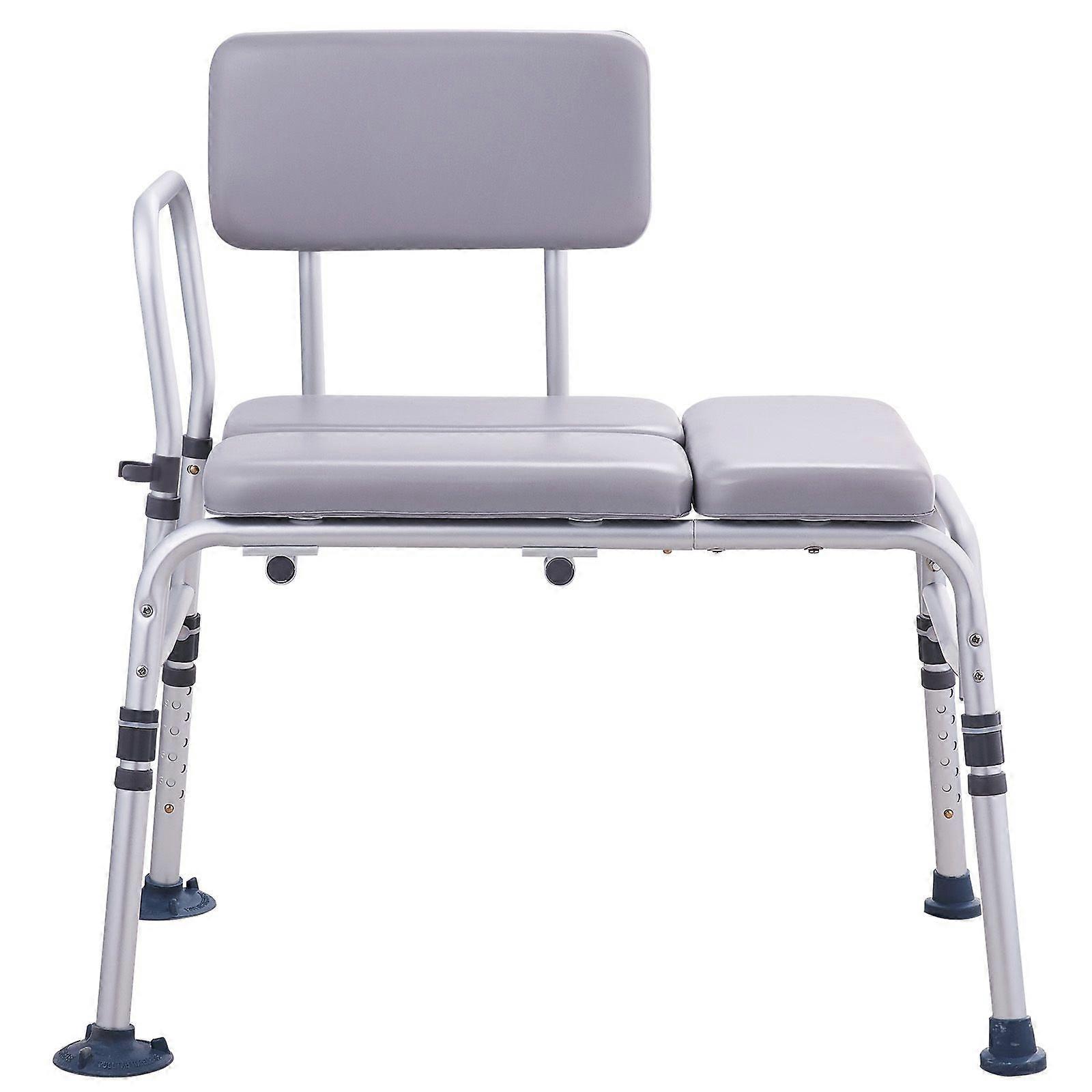 浴缸转移凳 500 磅， 成人淋浴座椅， 老年人和残疾人轻便淋浴凳，带软垫座椅