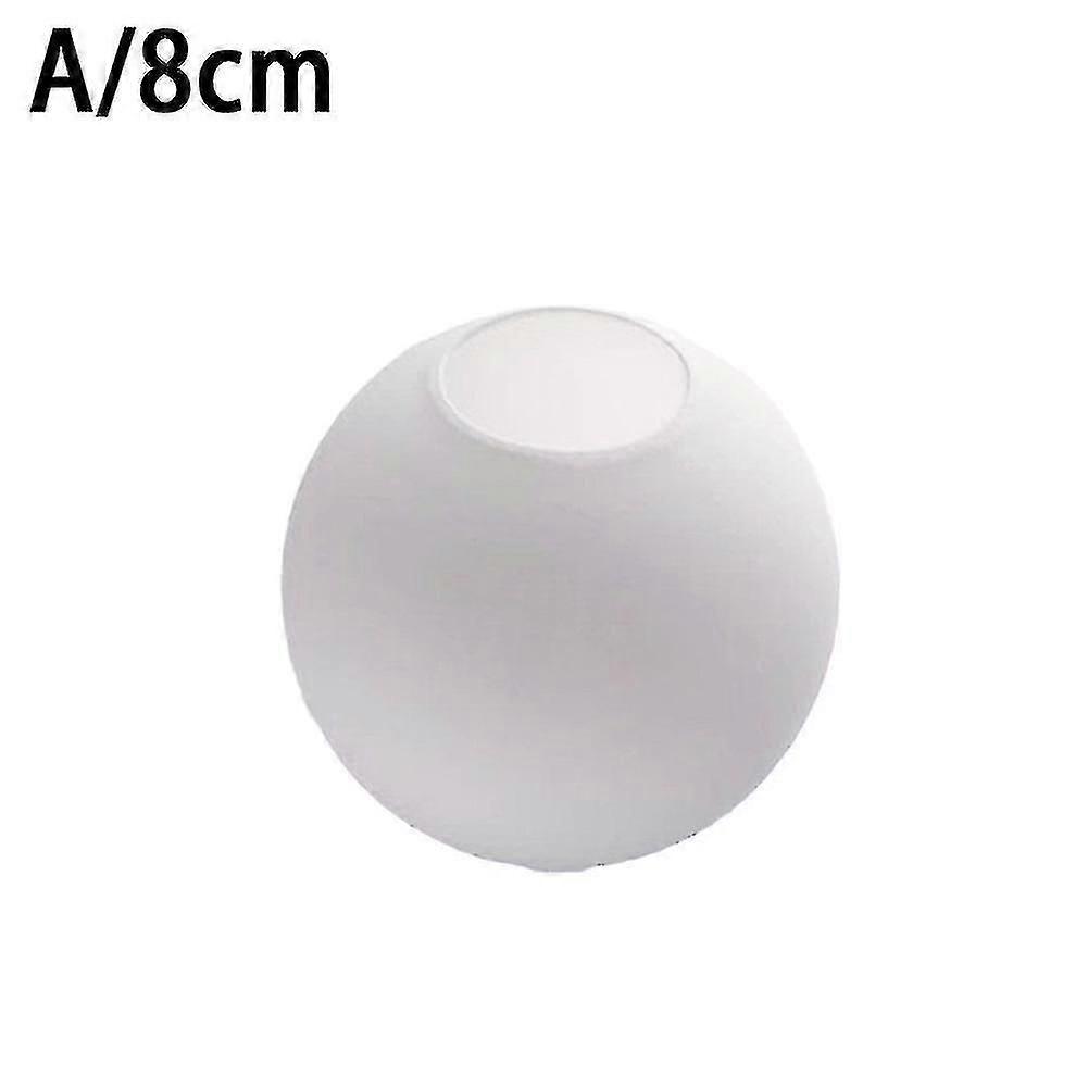 Matte White Globe Glass Lamp Shade Replacement Round Light Cover Fix-YI WU