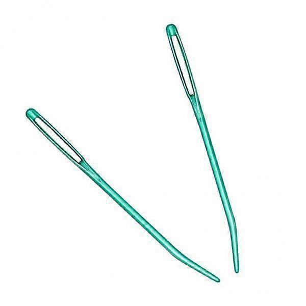 3-6pack 2pcs Aluminium Large-eye Bent Tip Tapestry Darning Needles Knitting
