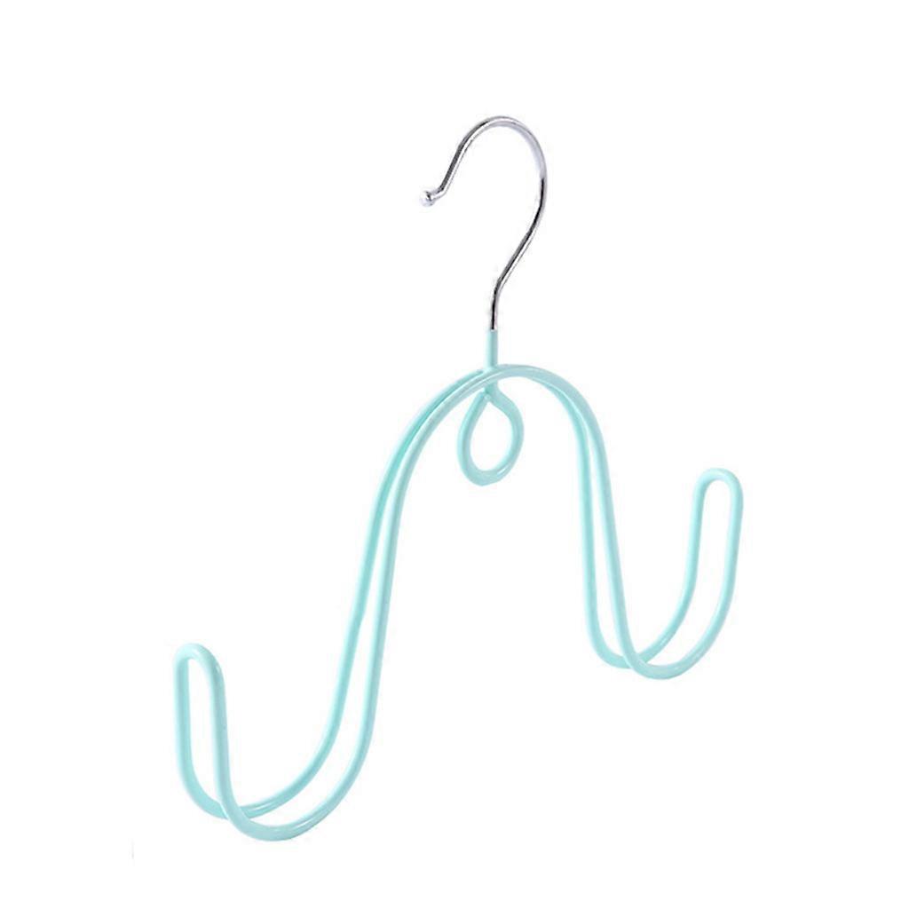Multifunctional Shoes Hanger Double Hooks Windproof Scarf Necktie Shoes Hanging Rack Connectable Drying Racks Home Storage Organizer Nordic Green