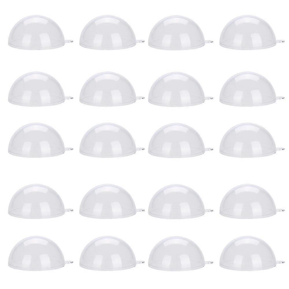 Clear Plastic Christmas Ball Decorations 20 Pack Reusable