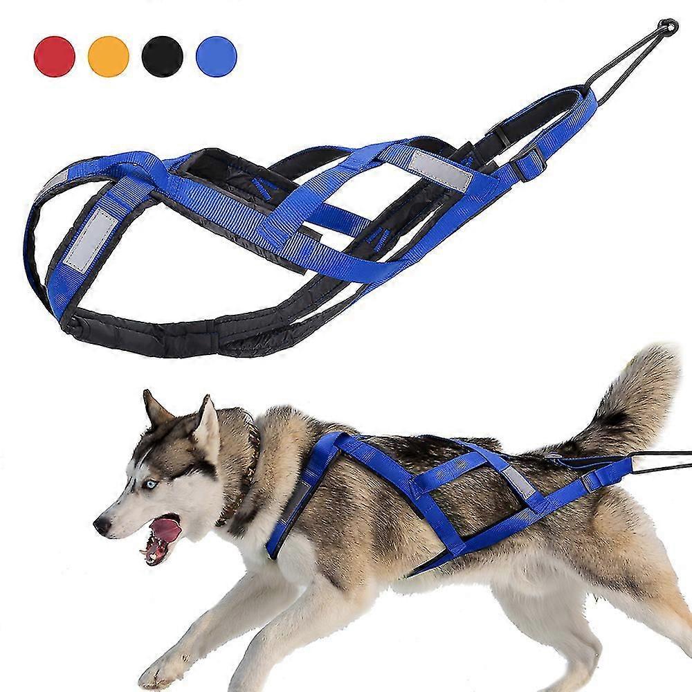 Dog Sledding Weight Pulling Harness Reflective for Pets Training
