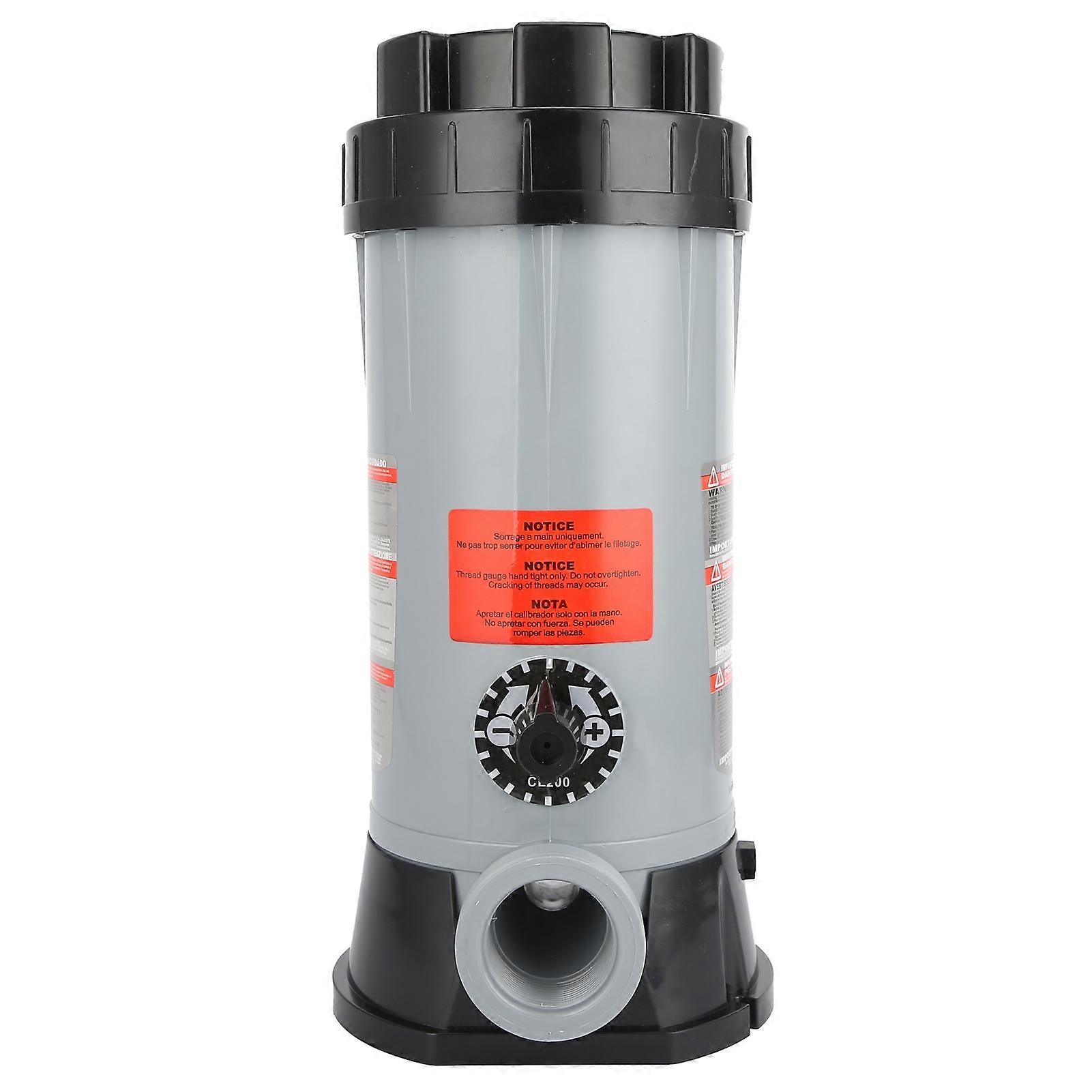 Pool Cleaning System, Advanced Off-line Automatic Chlorine Feeder with Adjustable Feed Rate Control, Corrosion-Resistant Durable ABS Body for