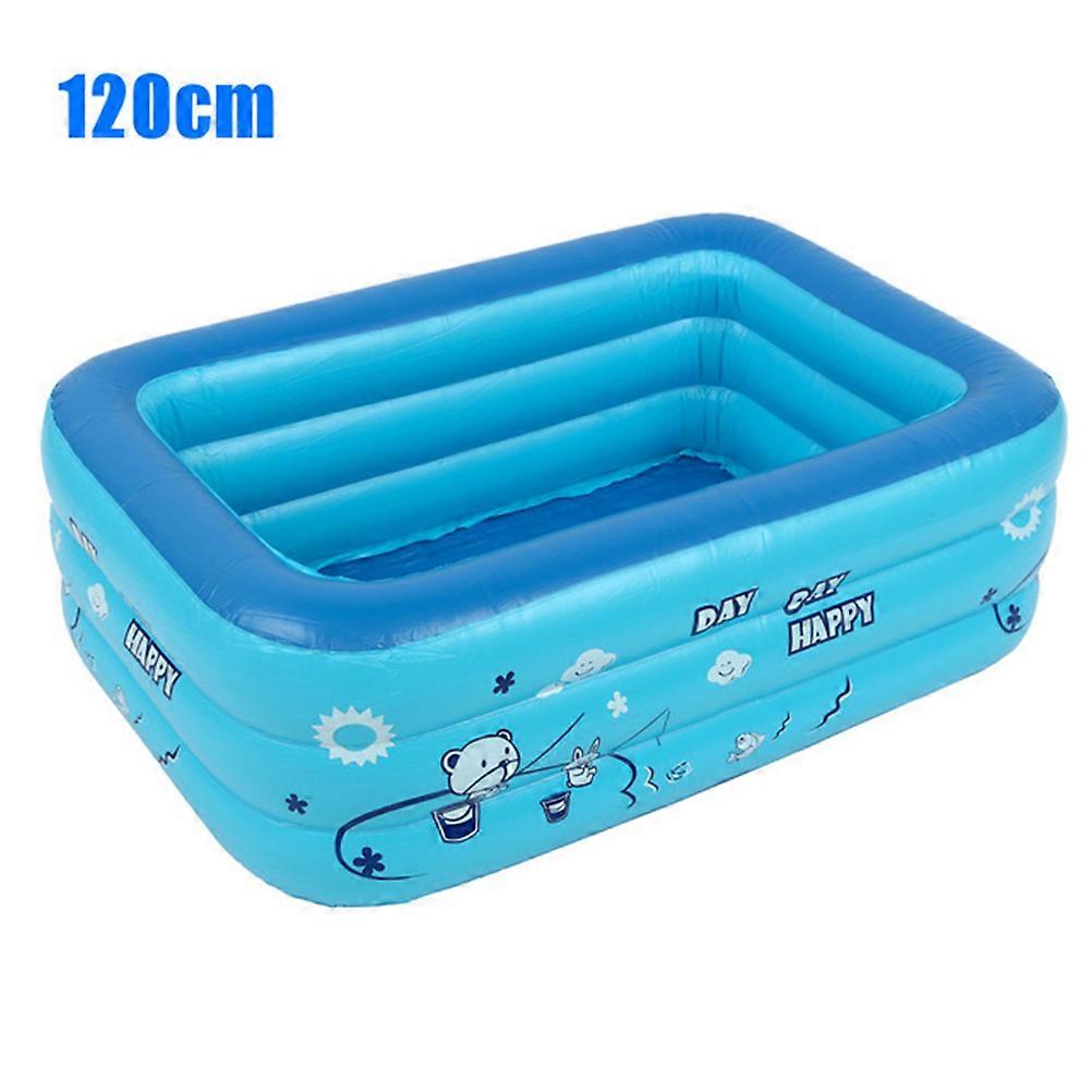 Rectangular Inflatable Bathtub for Children, 120/130 cm, Baby Paddling Pool, Home Use