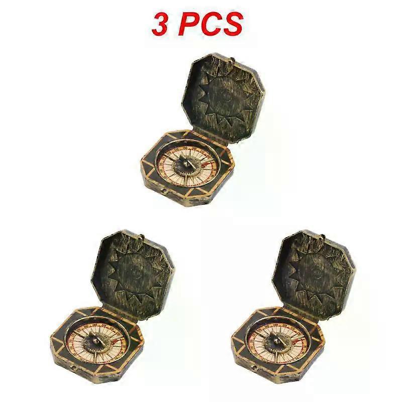 상상력이 풍부한 놀이에 완벽한 휴대용 항해 모험 자기 나침반 해적 장난감 나침반 어린이용 방향 찾기 정통