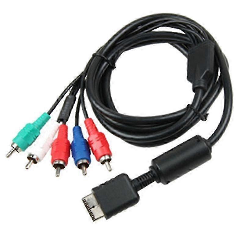 PS2/PS3 HD Component AV Cable 5-Wire 6FT Black YPbPr