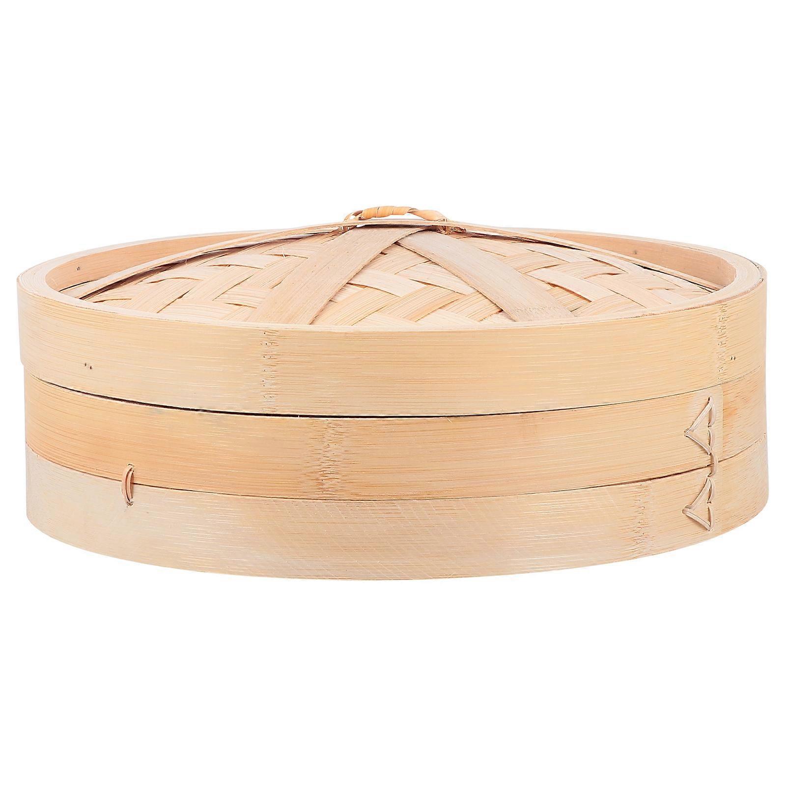 Bamboo Steamer Set, Designed to Fit Woks and Stockpots for Efficient Cooking Process