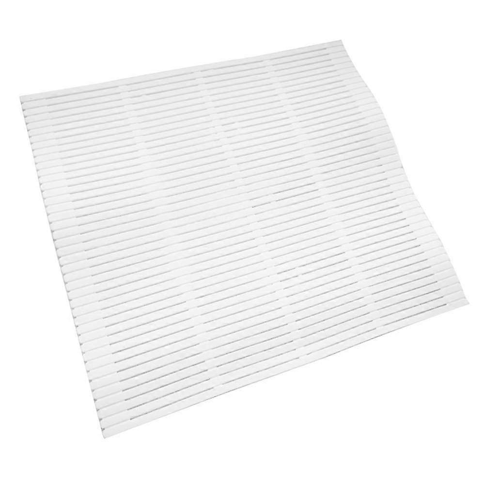 NonStick Surfaces Rolling Sushi Mat Washable Reusable PP Plastic Sushi Roll Maker Picnic Lunch Tool, White, simple