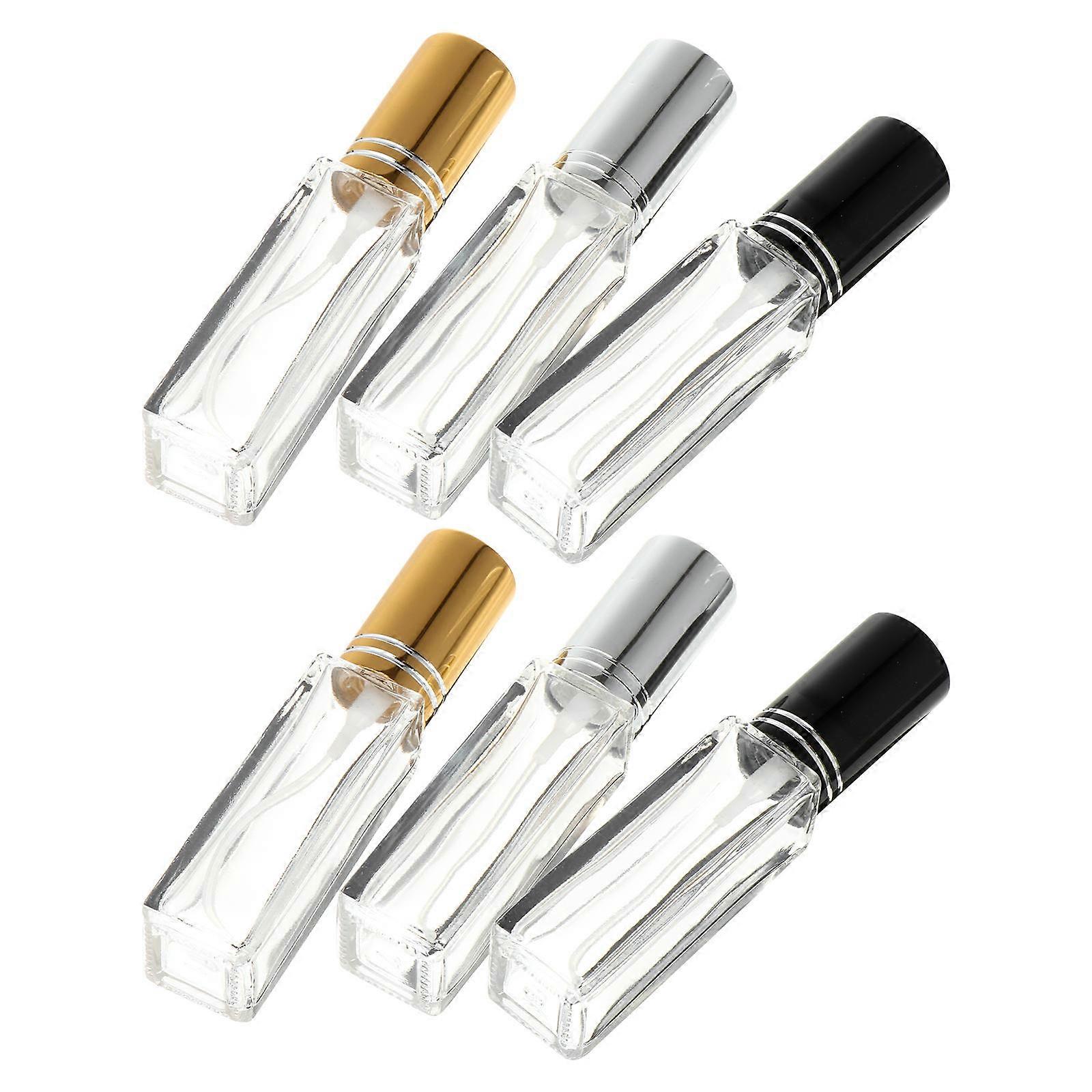 6pcs Glass Atomizer Bottles for Storage Leak Proof Elegant Design 10ML