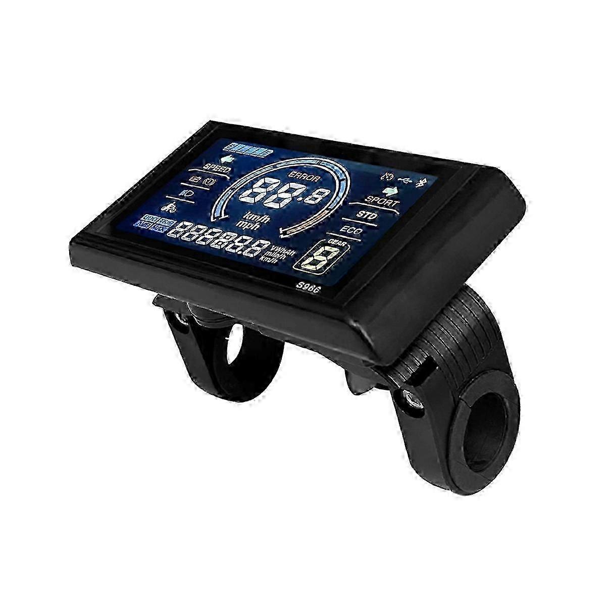 2025 Ebike Lcd Display 24-72v 5pins Lcd-s966 Smart Color Screen Waterproof Compatible With No 2 Protocol Controller