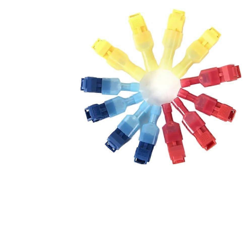 Wire Cable Connectors 60 Pcs 30-Set Crimp Lock Quick Splice Kit For 22-10 AWG 0.5-6 mm Car Electrical Terminals