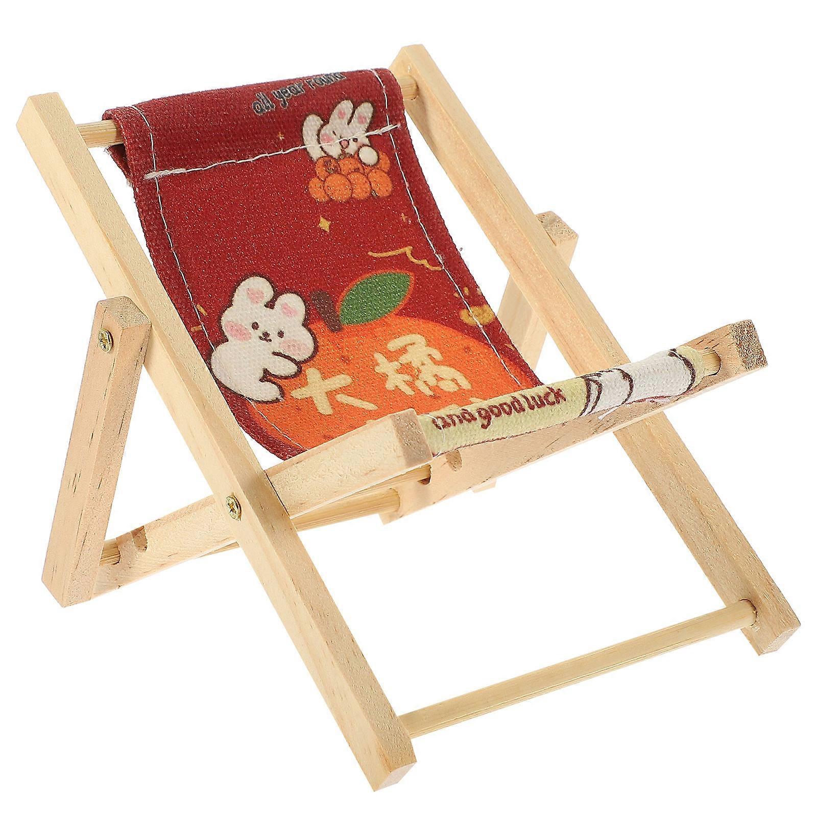 Phone Rack For Home Mini Chair Cell Phone Stand Beach Style 12X10X10CM Home Decoration 1Pack