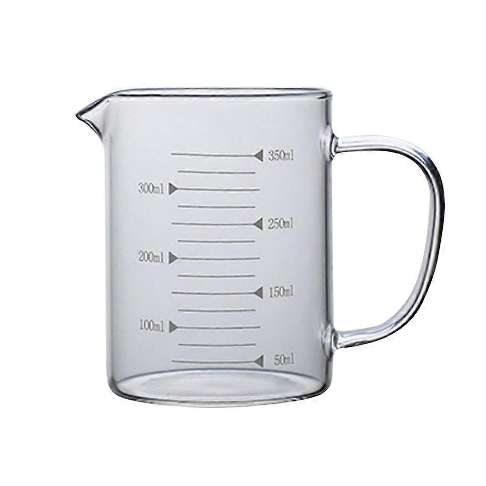 Measuring Cup With Scale High Borosilicate Glass for Home Users Professional Users Temperature Resistant 7.8*7.8*10 Cm 1Pack