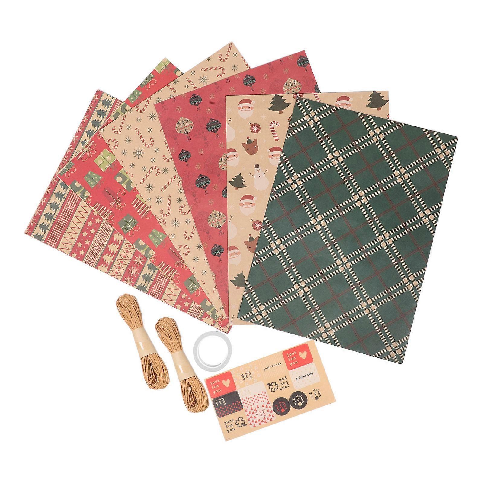Wrapping Paper Set Assorted Color For Wedding Anniversary Retirement 70.00X50.00X0.10CM 1Set