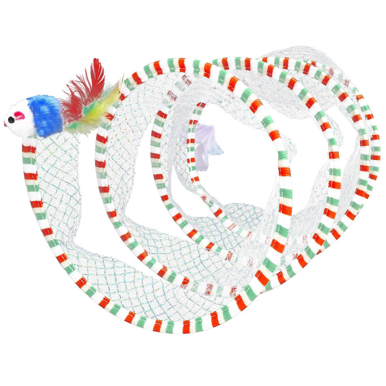 Durable Interactive Cat Tunnel with Mouse Toy – Fun Cloth Plaything for Kittens to Encourage Exercise and Reduce Loneliness Indoors