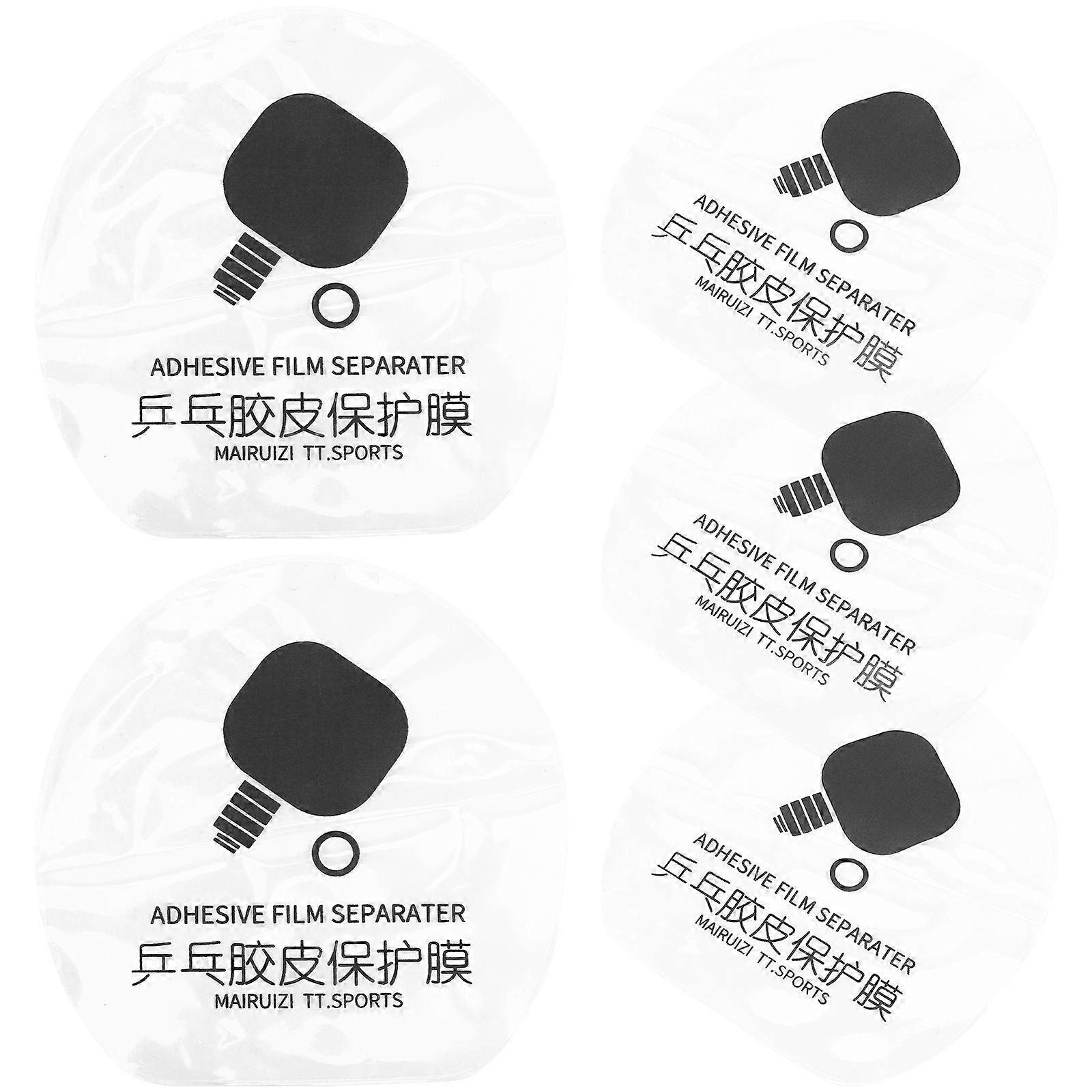 Table Tennis Rubber Protective Film Racket Protection Films Professional Appearance 6Pcs