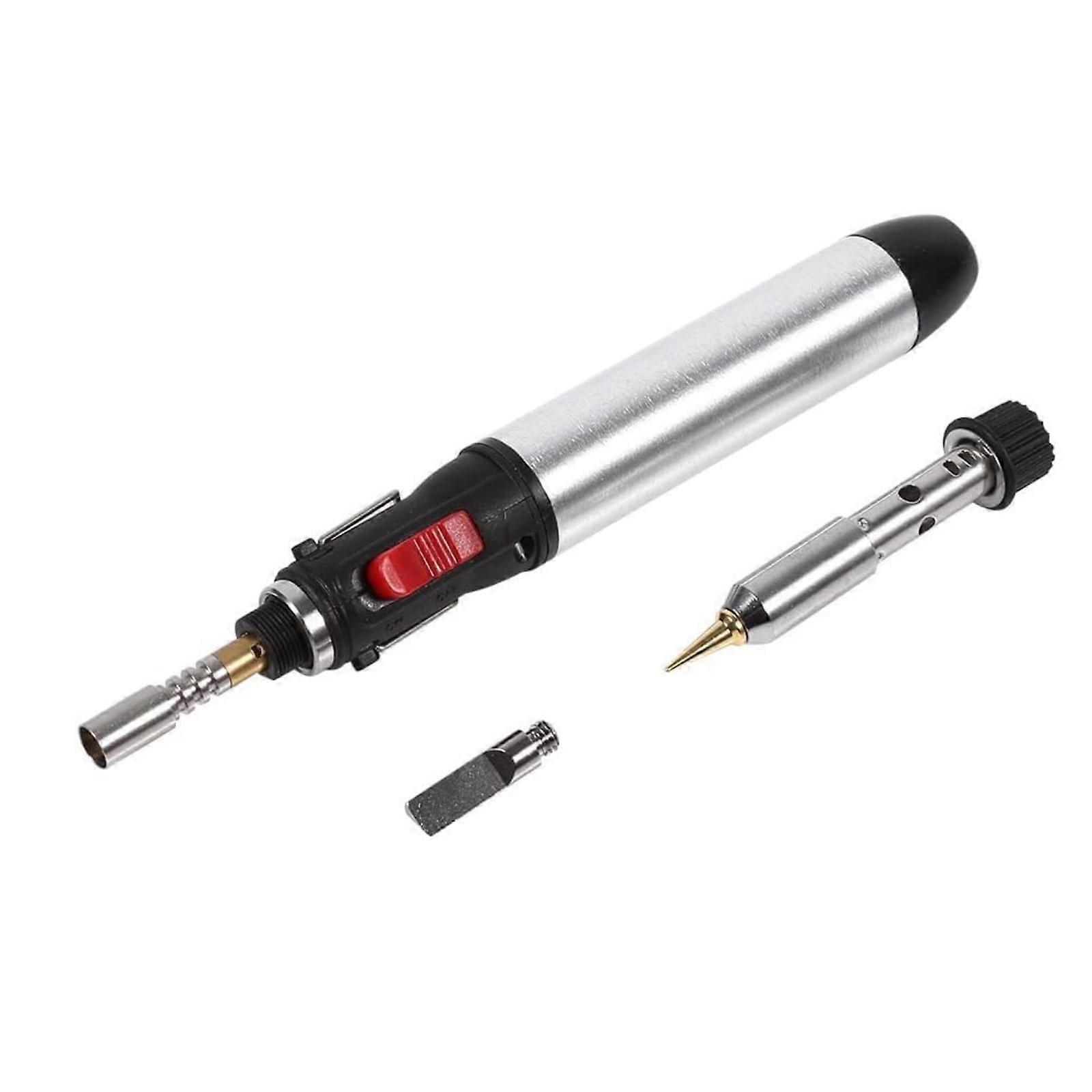 Gas Soldering Iron Kit 4 in 1 Cordless Butane Soldering Iron Pen Welding Torch Tool for Electronic Repairs