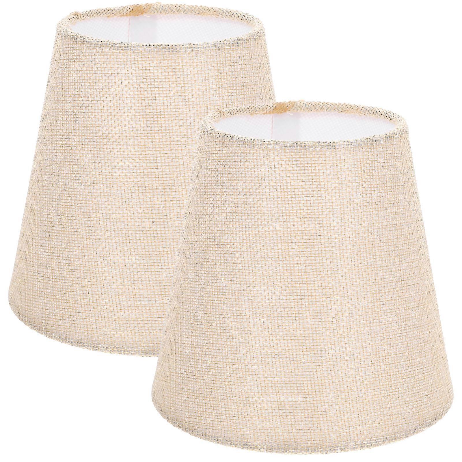 Clip On Lamp Covers Wall Lamps Cloth Material 2Set