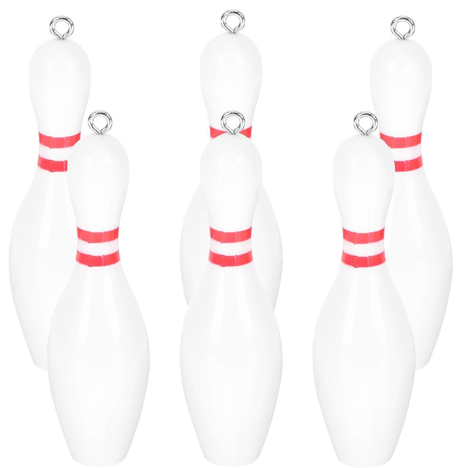 6pcs Creative Bowling Keychains Durable Keyring Decor for Bags, Birthdays, Holidays, Events – Ideal Sports Lovers