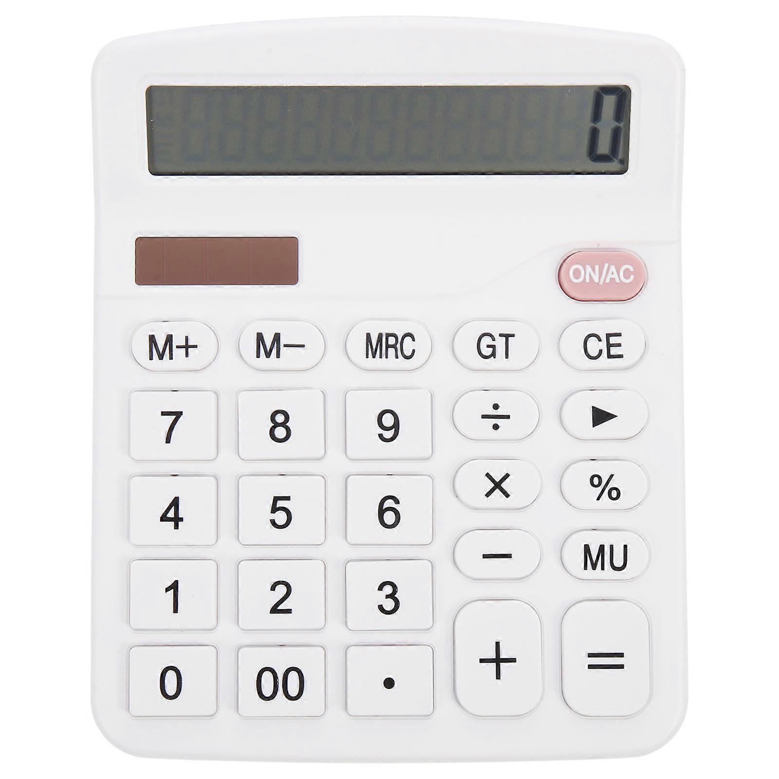Portable Basic Calculator Large 12- LCD Screen Addition Subtraction Retailers 1Pack