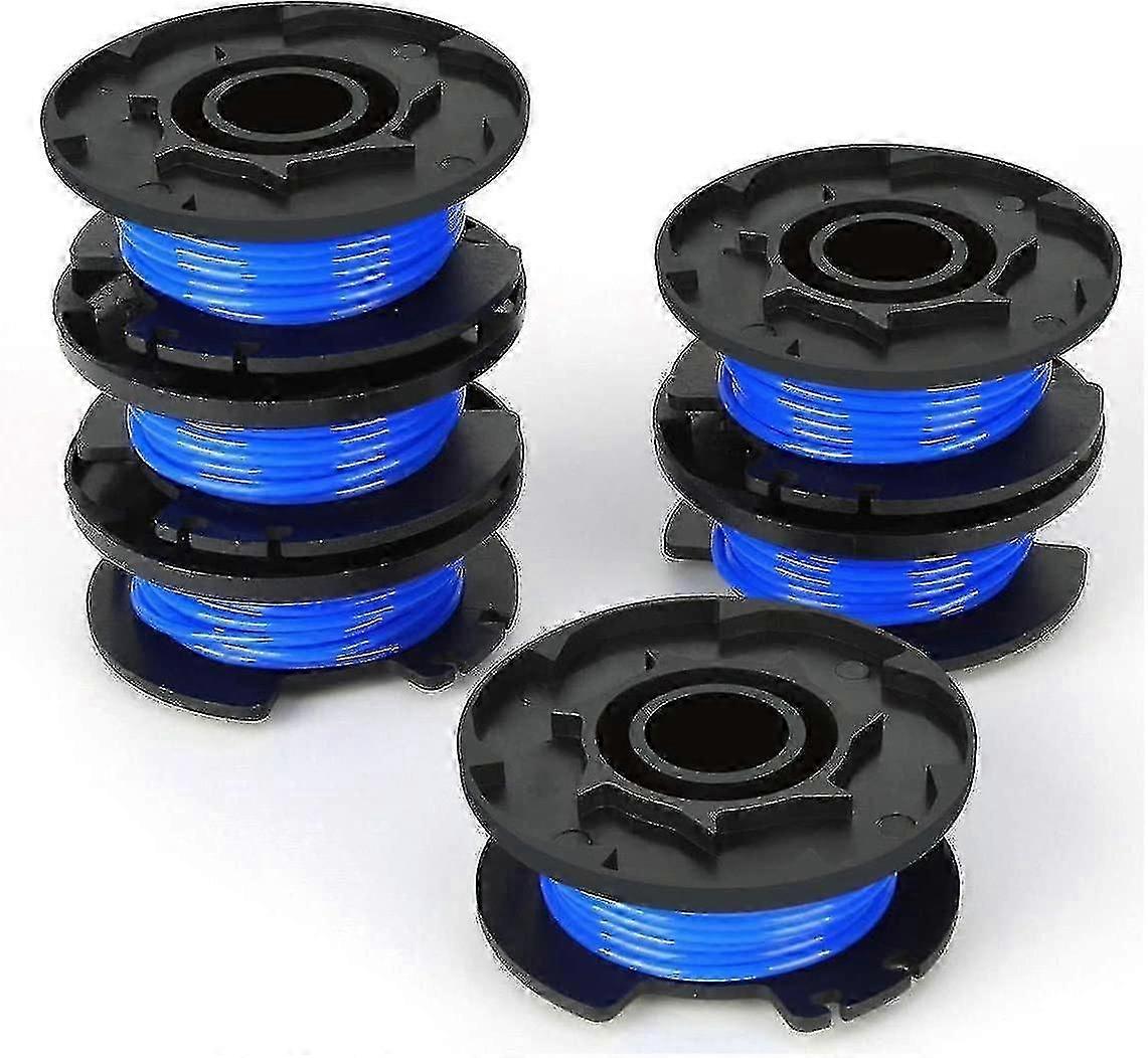 6 Pack Strimmer Spool Compatible With Ryobi Trimmer Line Replacement Part1.65mm Autofeed Replacement Strimmer Spools