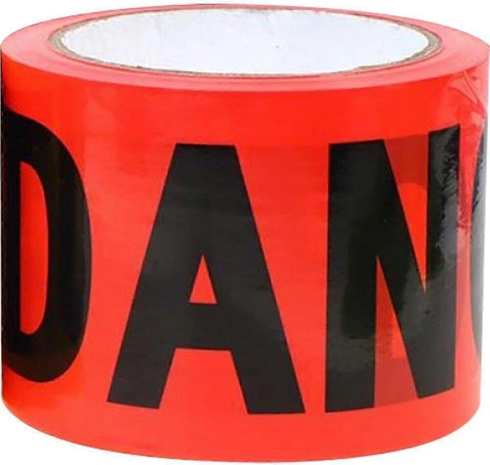 Red Danger Tape Roll Striking Red Barricade Warning Tape Roll
