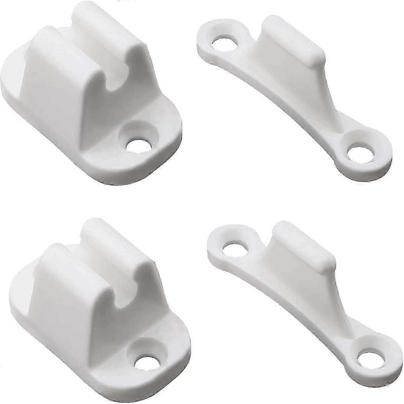 2Pcs White T-Shaped Nylon Caravan Door Retainer for Motorhomes