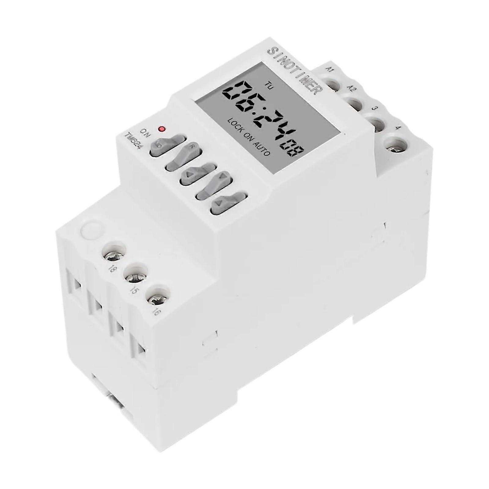 DINraildigital40groupschool or factory automatic belltimercontroller 199 seconds interval autoringtimeswitch AC 220 V(220V)
