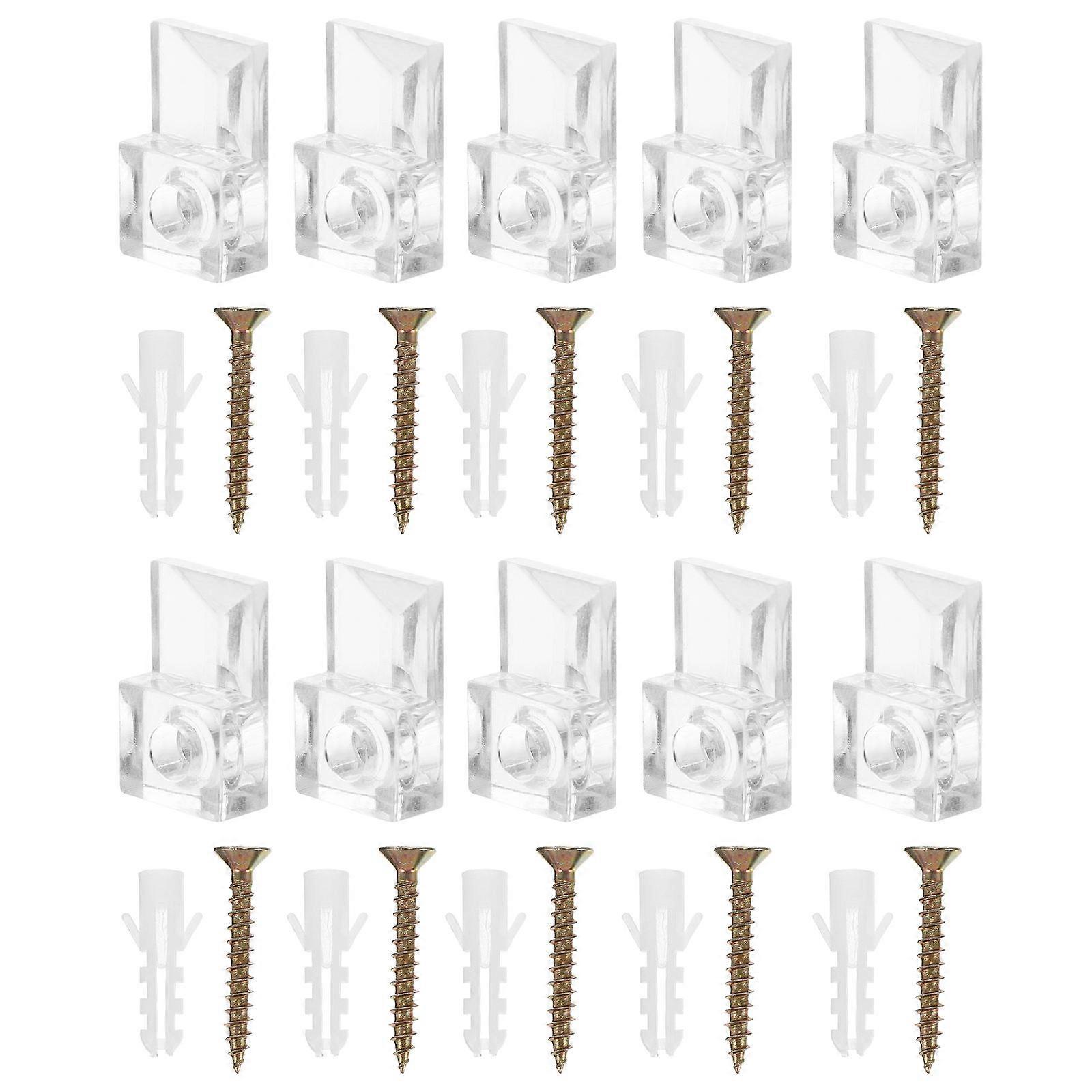 Clamps For Glass Shelf Glass Clamps For Display Cabinets 20Pack