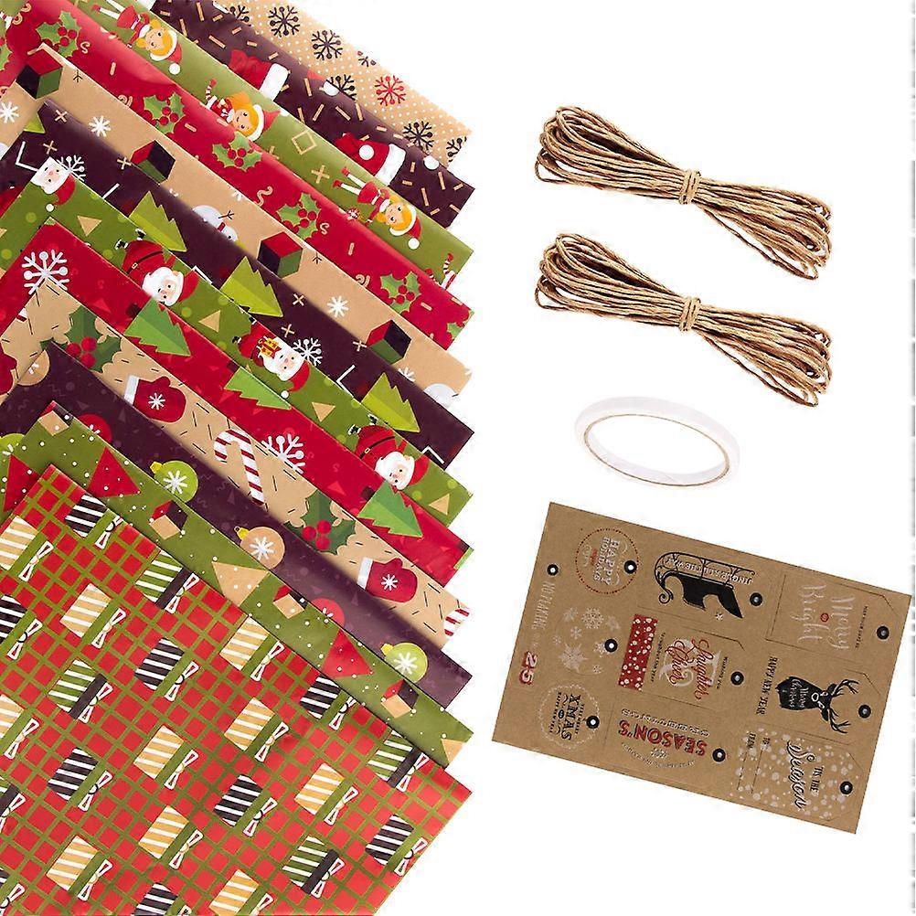 Unique Wrapping Paper Christmas present Wrapping Paper DIY 70x50cm 1 Set