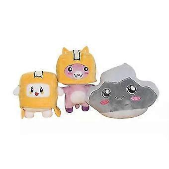 Lankybox Stuffed Animals Plush Toy Foxy Boxy Rocky Doll Kids Gift