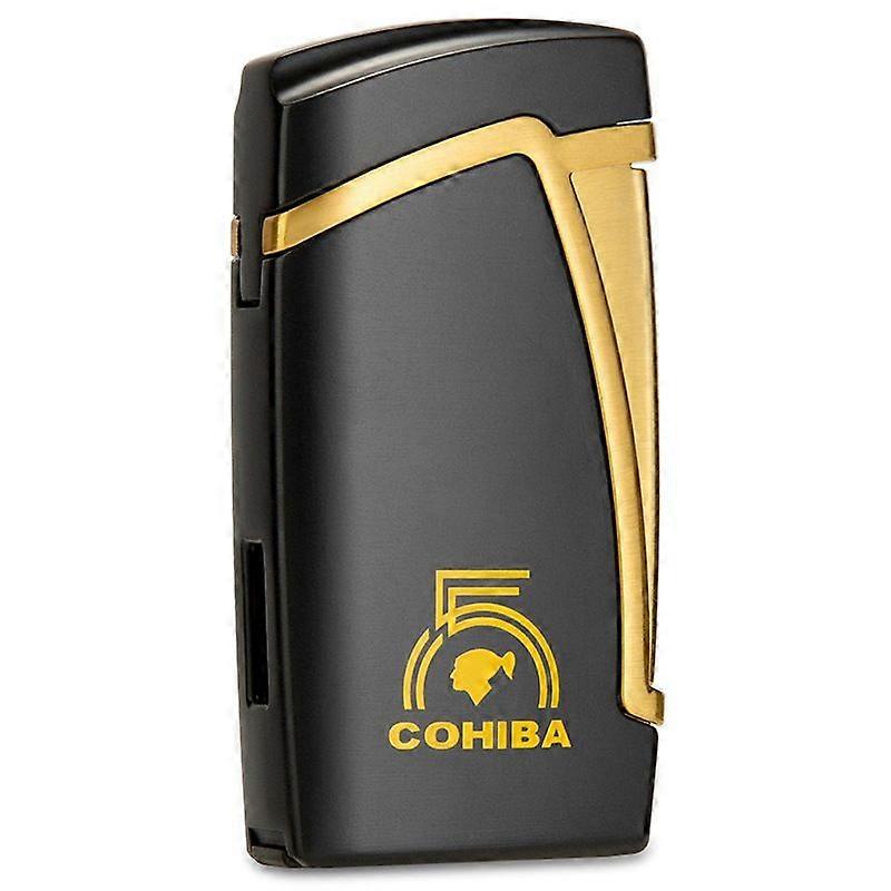 Cigar Inflatable Lighter, Portable Double Blue Flame Direct Light Cigarette Lighter Clb-22Ae4