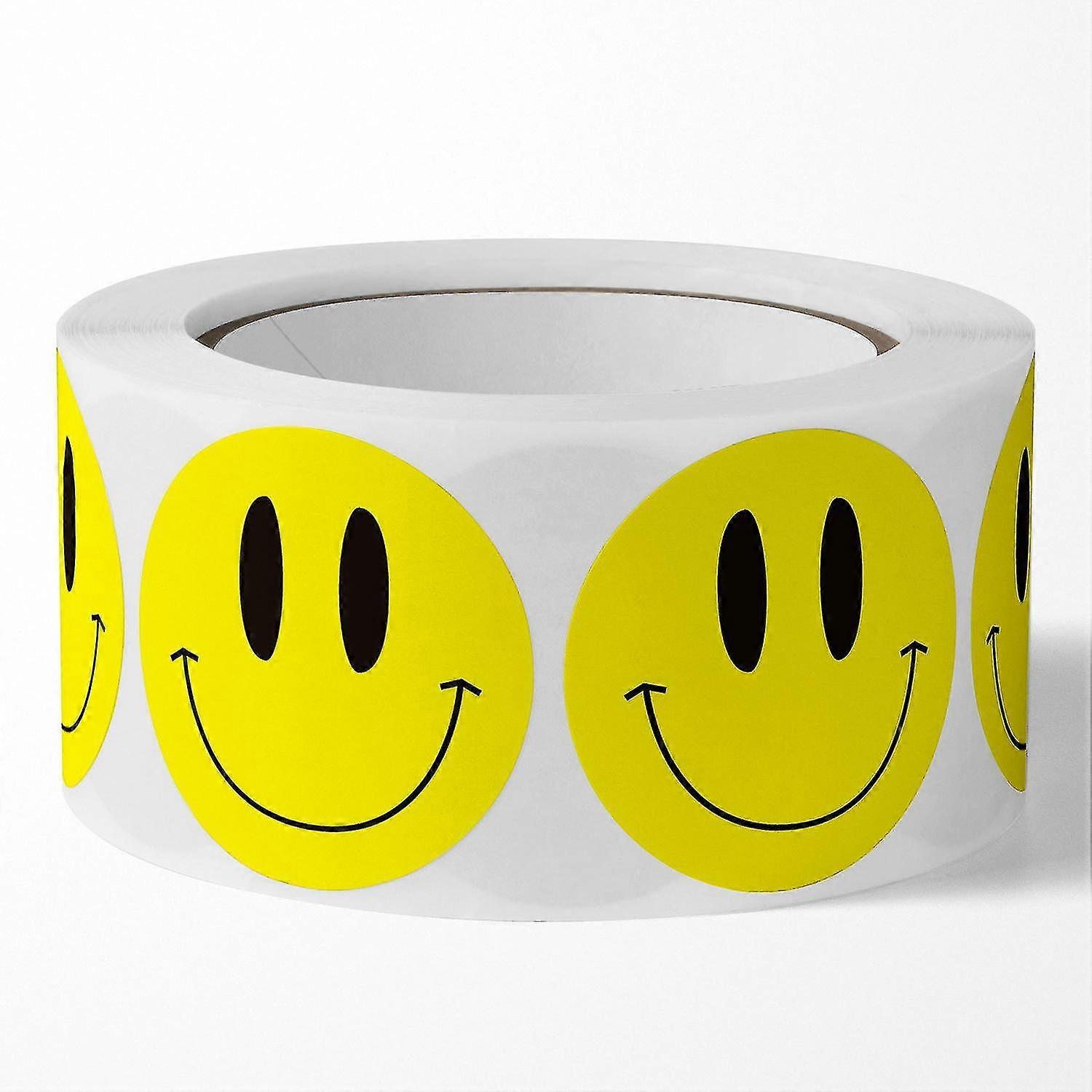Roll Of Adhesive Face Labels, 500 Pieces Per Roll, Yellow
