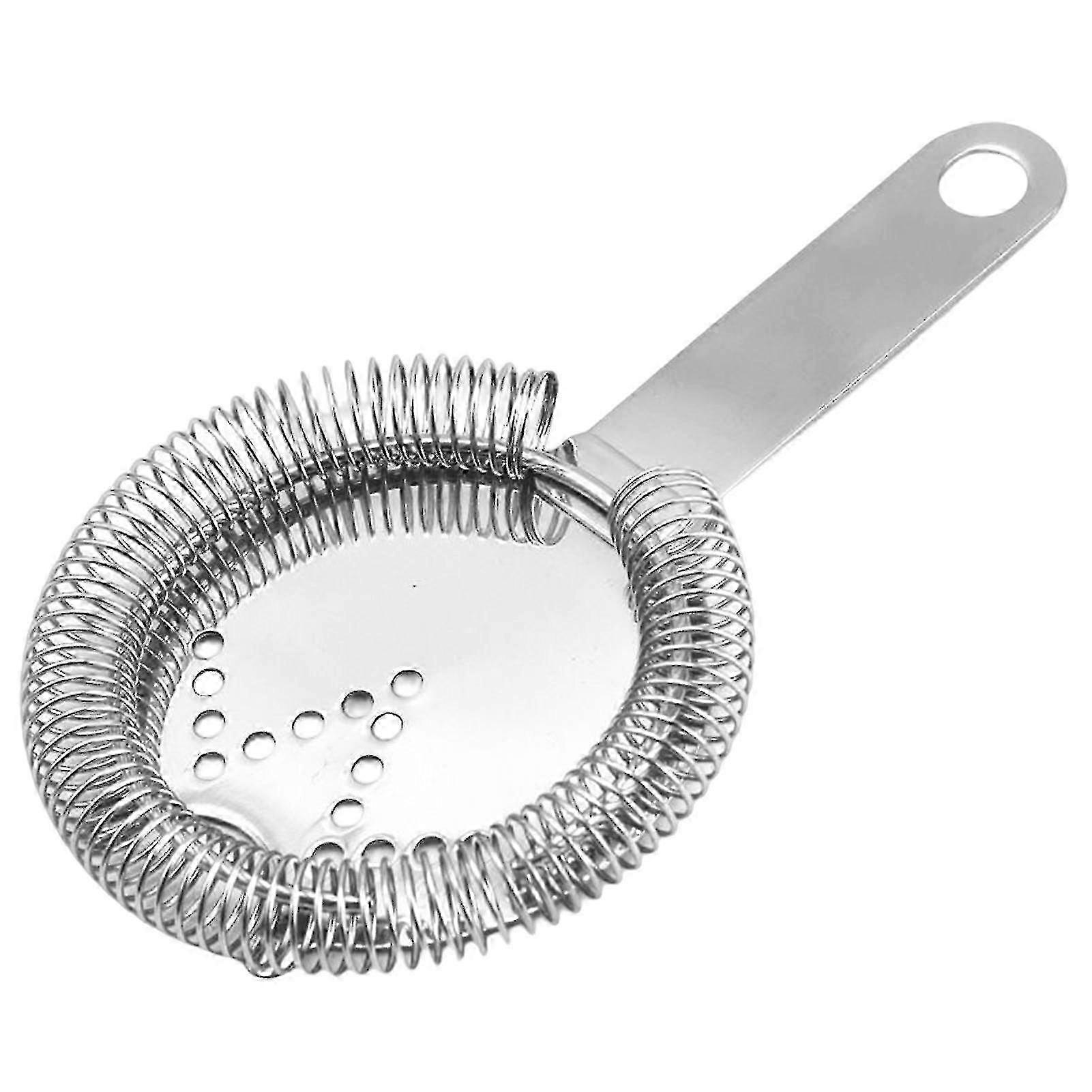 Cocktail Strainer for Mixed Drinks with Short Handle, Food Grade Stainless Steel for Home Kitchen