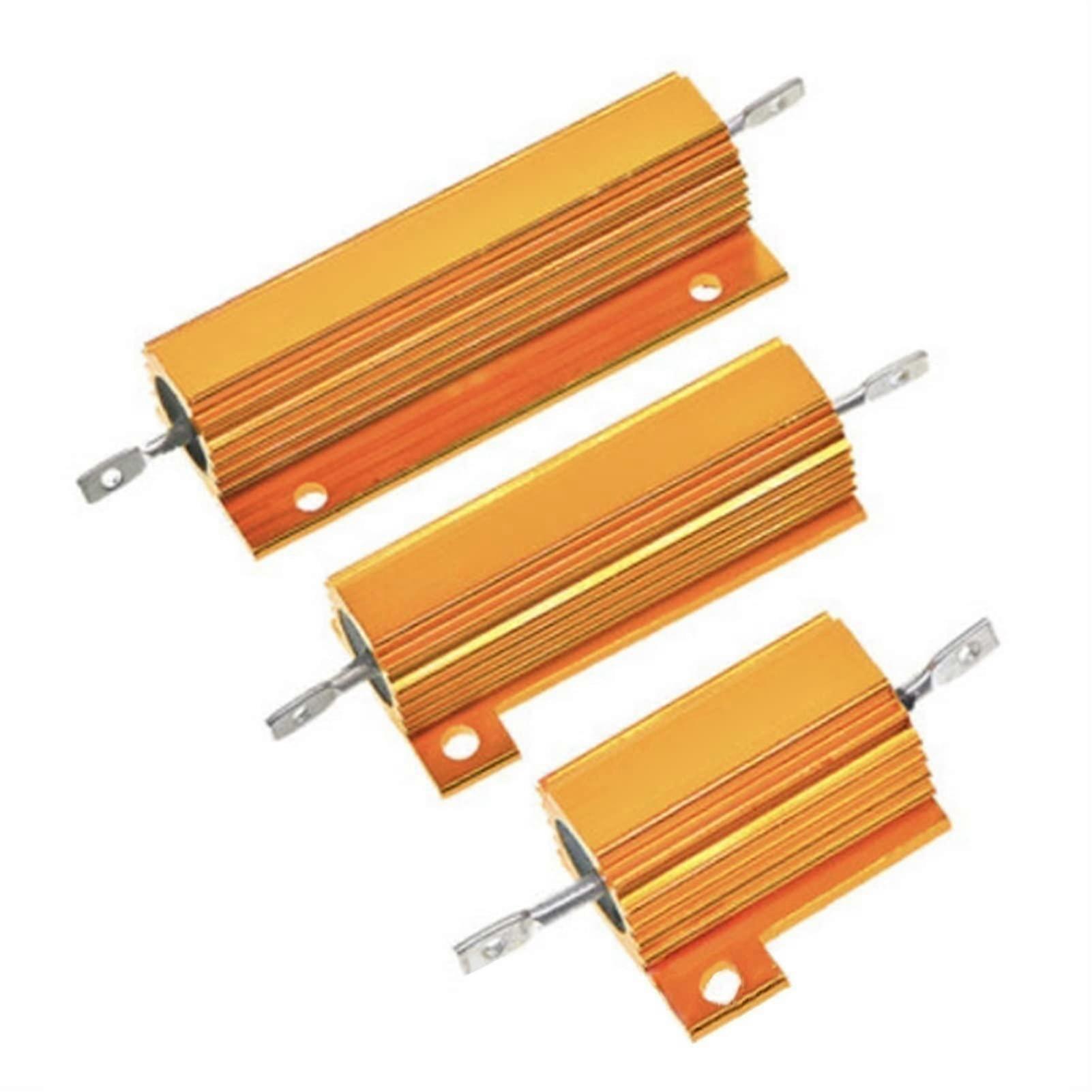 1PCS RX24 50W Aluminium Power Metal Shell Case Resistor, Wirewound Resistor (Color : 20r, Size : 50W) 50W 20r