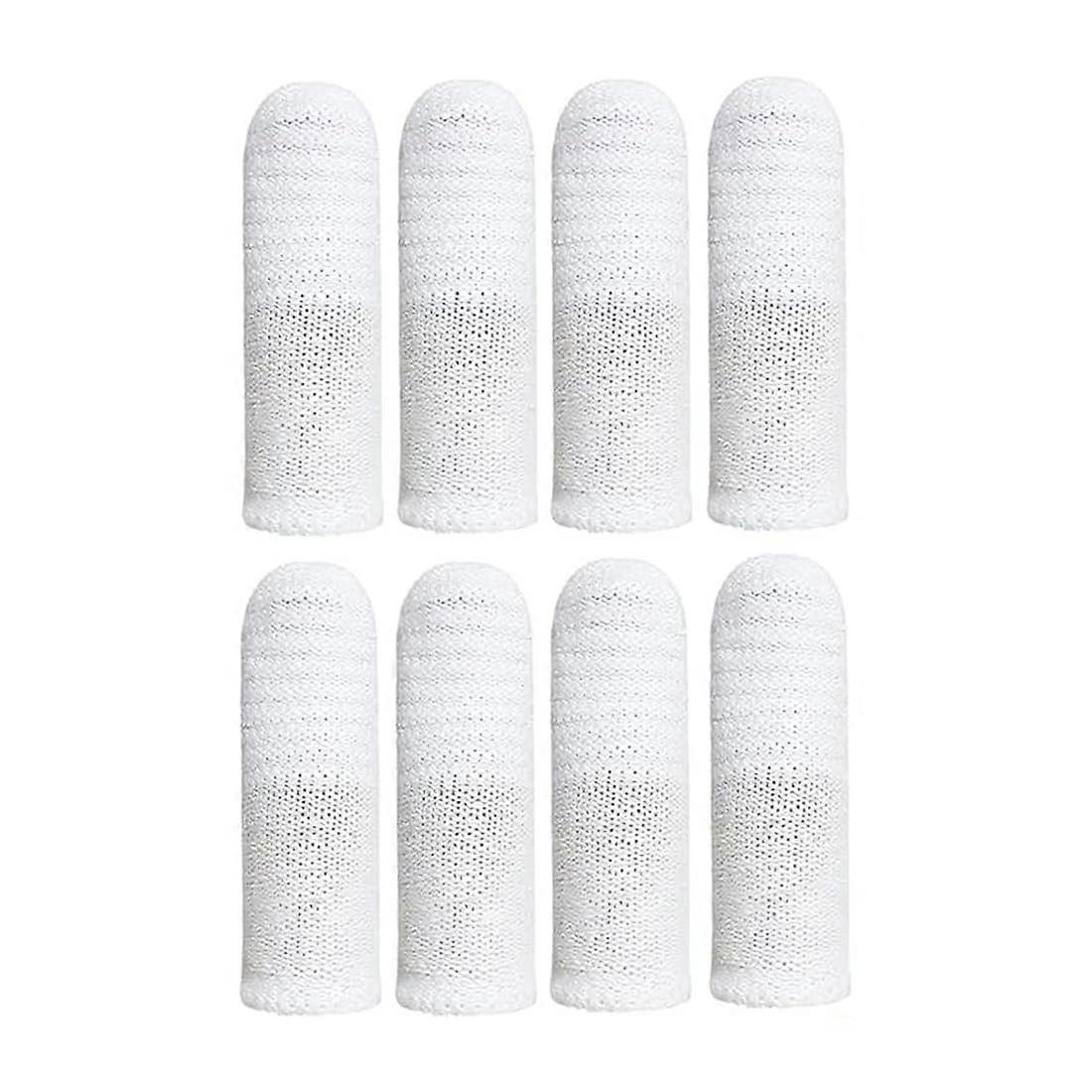 Dog Toothbrush Pack of 8, Reusable Finger Cots for Dogs, Knitted Fabric Dental Care Tools, Anti-Plaque Finger Toothbrushes