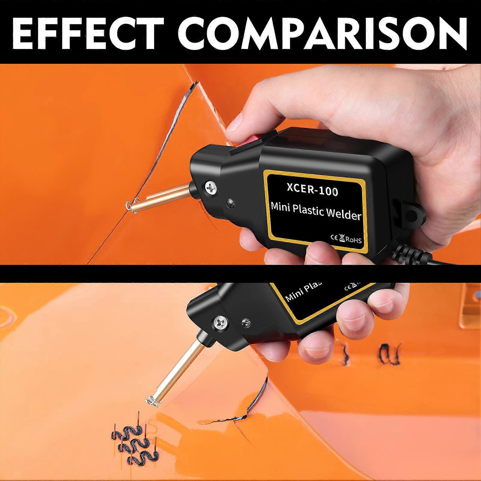 Car plastic hole crack crack, damage repair smoothing tool mini leather wrinkle removal small electric iron European standard