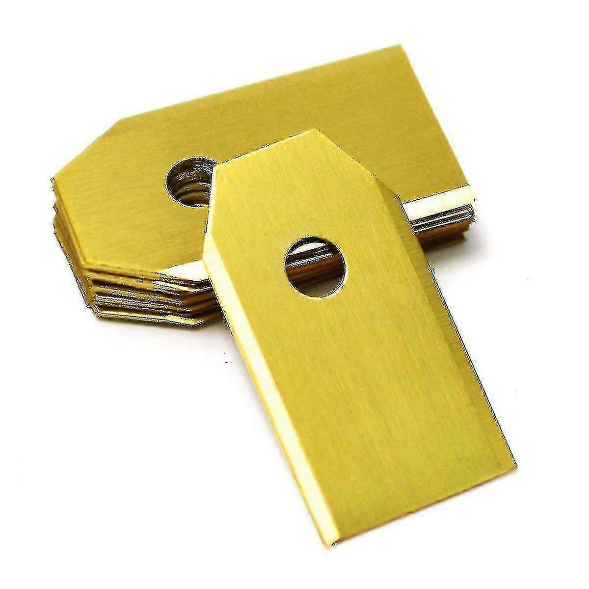 Titanium coated mower blades for Gardena robotic cutter replacement