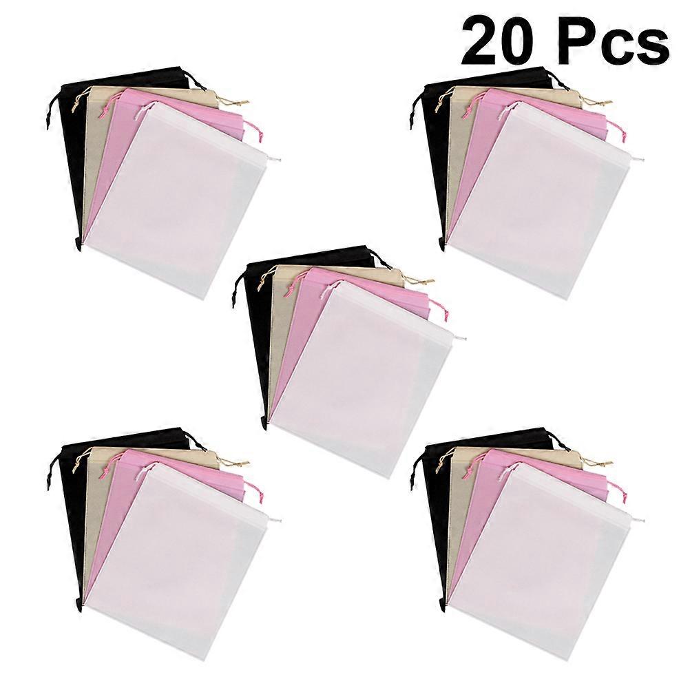Dustproof Storage Bag Nonwoven Drawstring Bag for Storage 20Pcs Bundle