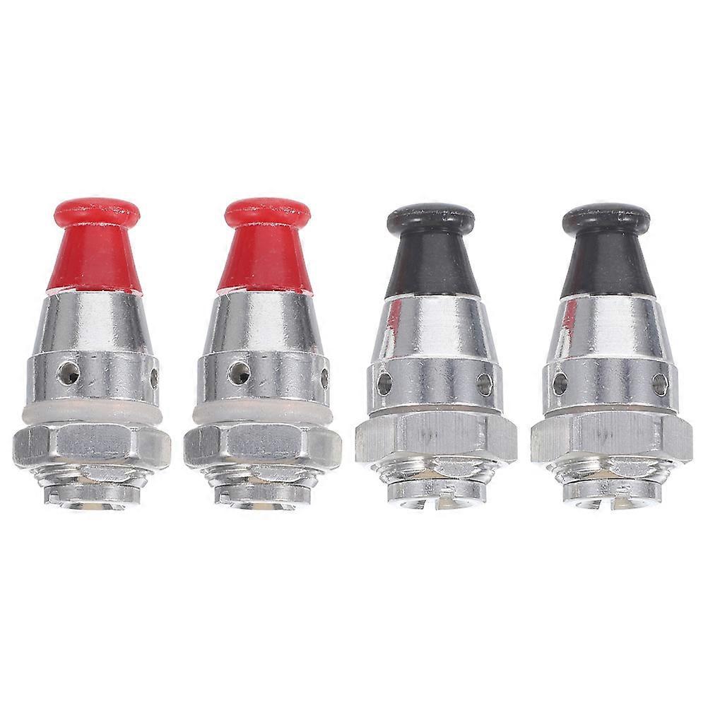 安全リリース圧力鍋バルブ交換部品レストラン用ユニバーサルフィット赤4個