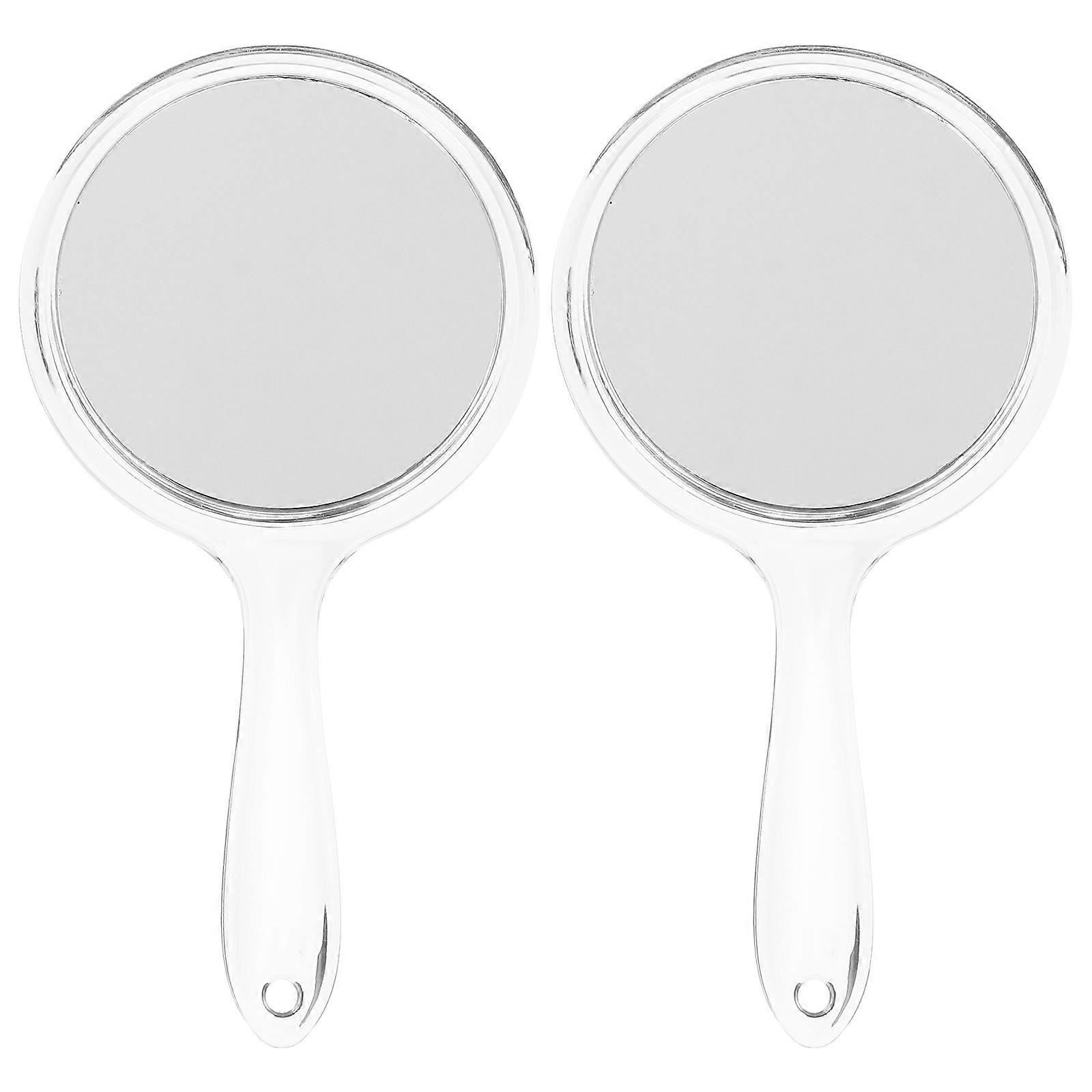 Regular Reflection Handheld Mirror For Women Square Style 2Pcs