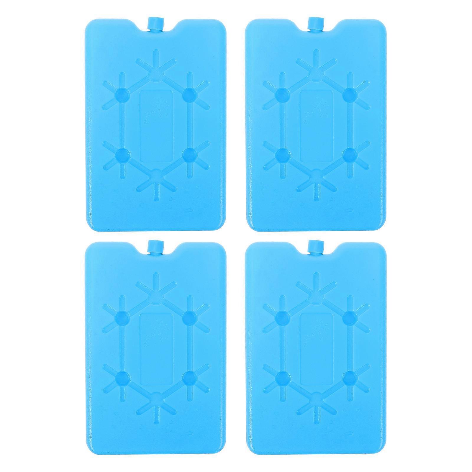 Reusable Ice Packs 4Pcs Blue Plastic Cooler Ice Pack with Versatile Use for Home