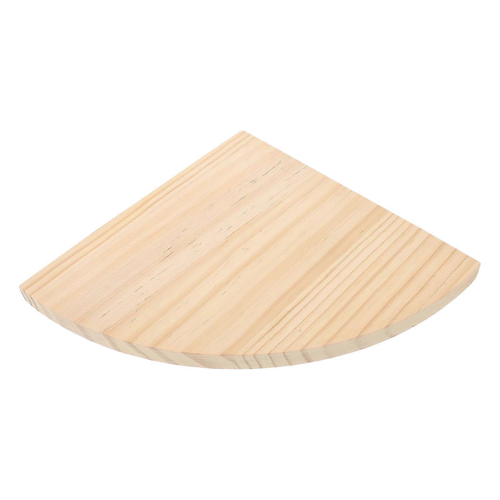 Wall Floating Shelf Rustic Wood Shelf Triangle Shape For Homeowners Room Organizers 7.9×7.9×0.6in 1Piece