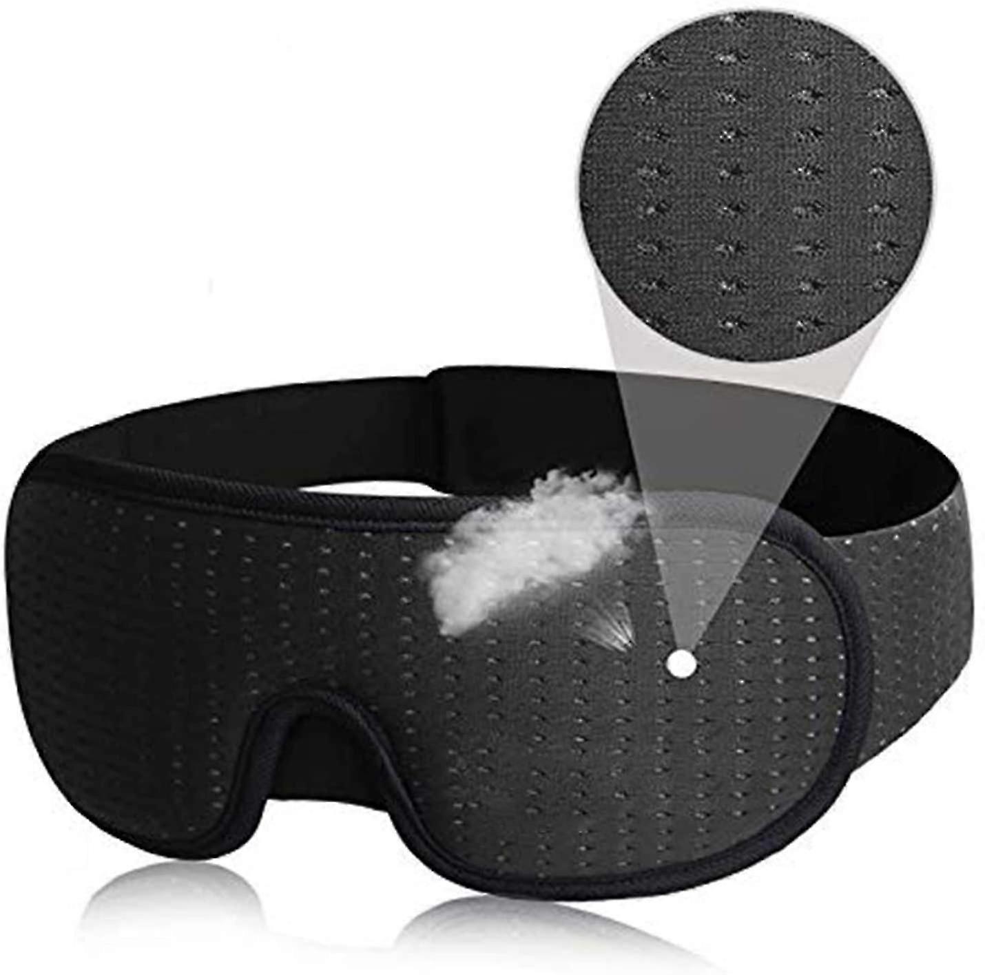 Masque 3d pour le sommeil Masque pour les yeux Lumières Blockout Doux Rembourré Sommeil Masqué Couverture de tissu Ombre Blindfold Eyepatch