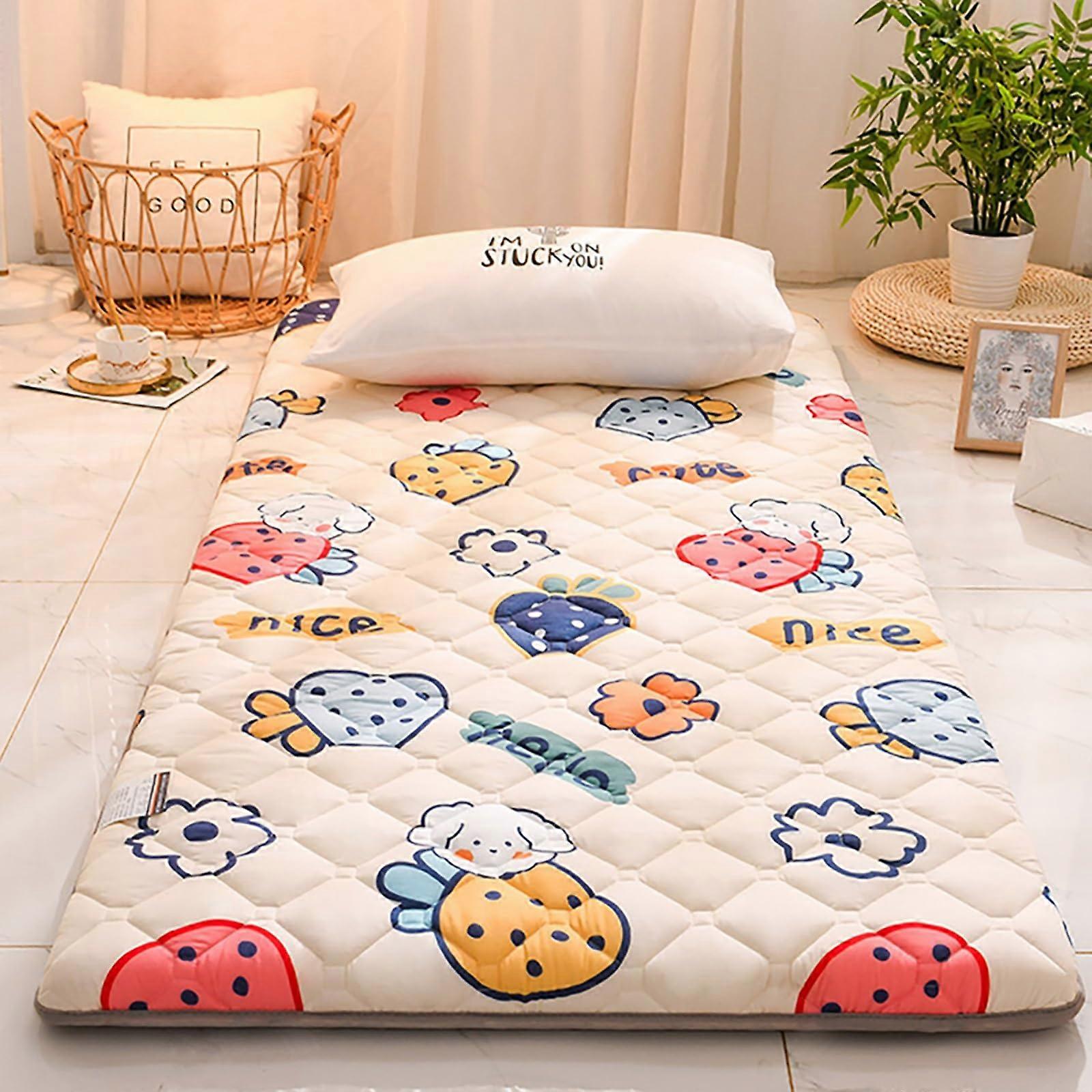 Futon Mattress NonSlip Soft Roll Up Bed Pad for College Dorm 90x200cm