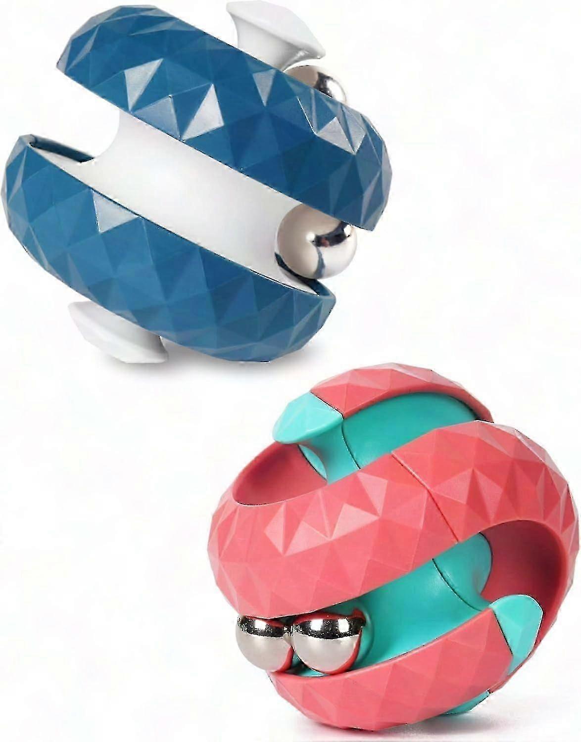 Rotating Cube Bead Maze Ball Spinner Toy