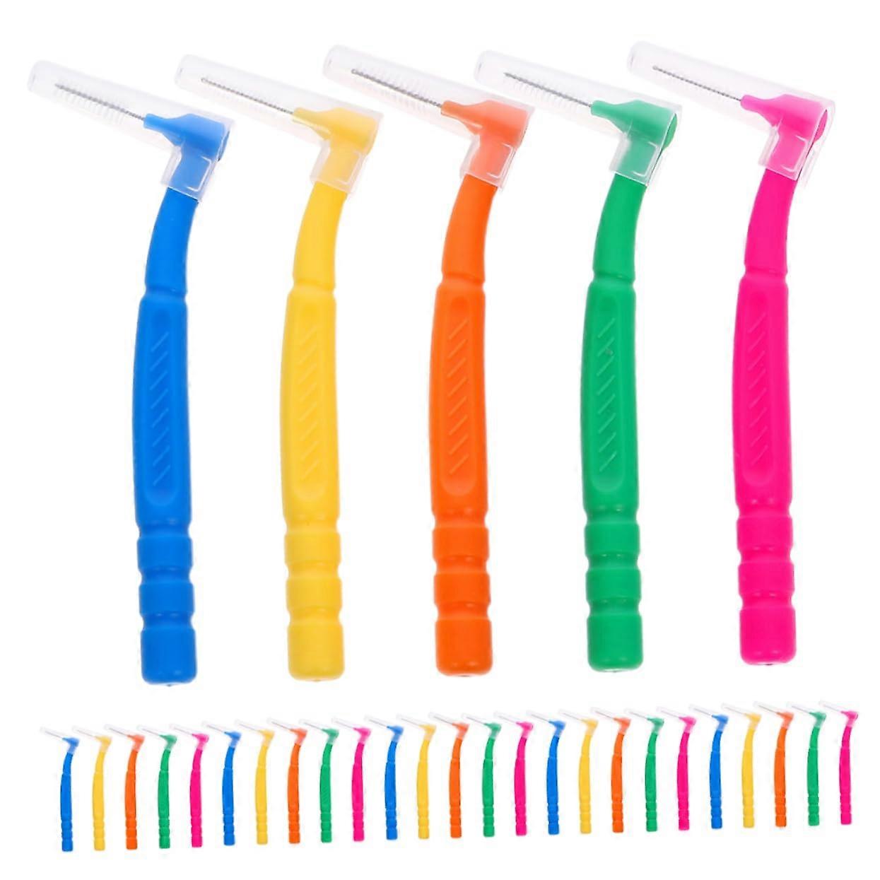 30 Interdental Brushes with Small Brush Head for Teeth Cleaning