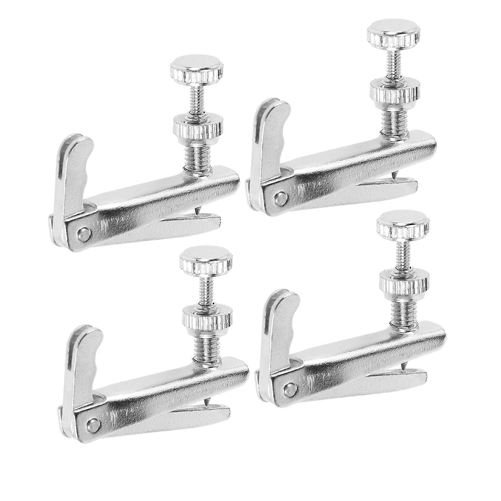 Violin String Adjusters 4pcs Fine Tuners Durable Tuning Tools Easy Installation Classic Design