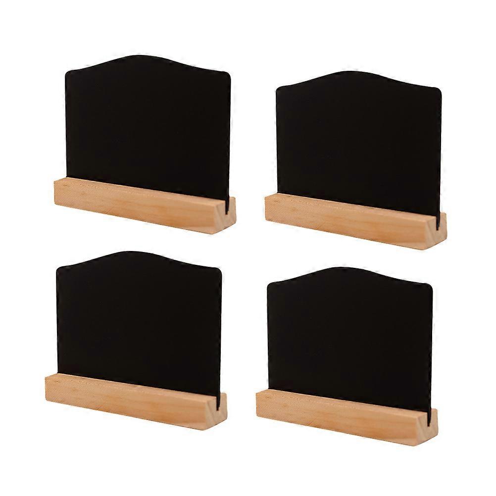 Chalkboard Signs 4Pcs Double Sided Arched Wooden Message Boards for Writing